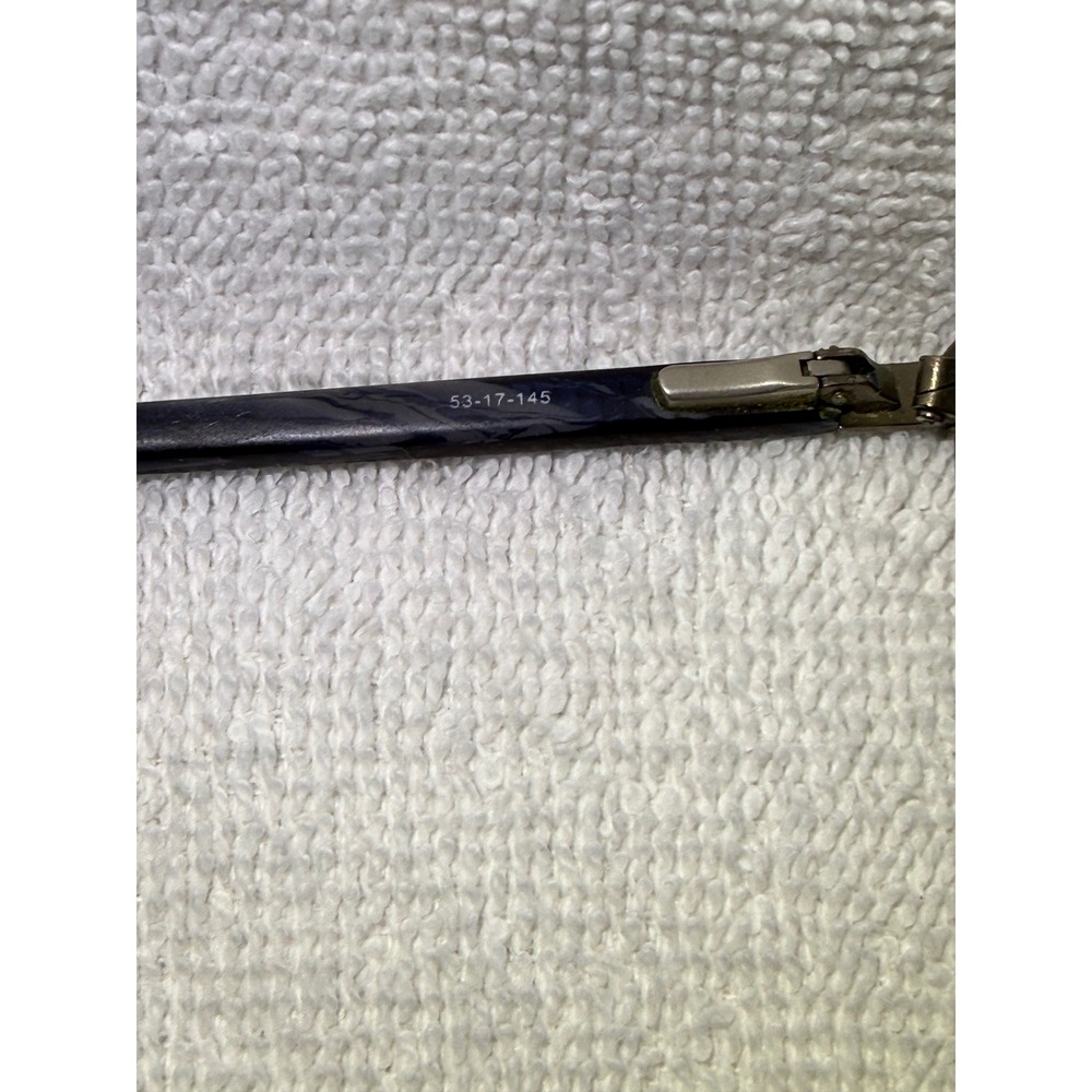 Badgley Mischka Eyeglasses Womens 53-17-145 Navy Blue Rectangular Frame - Picture 5 of 6